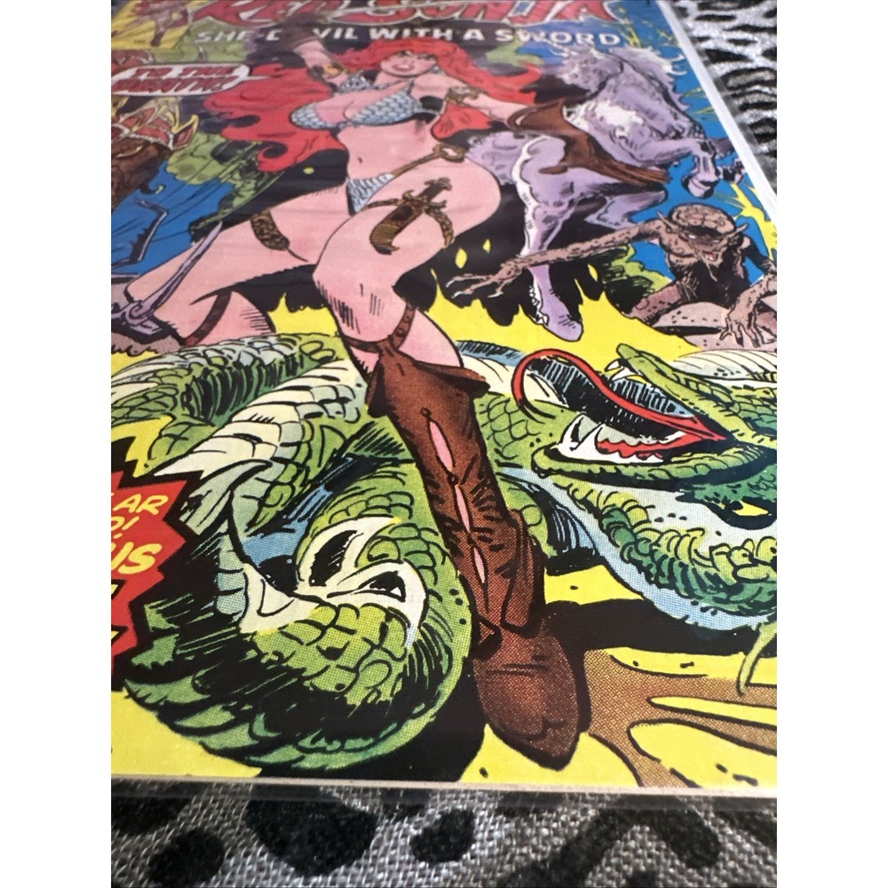 Red Sonja -Marvel Comics Newsstand Roy Thomas Frank Thorne Conan #1  JAN - 1977 - Picture 4 of 14